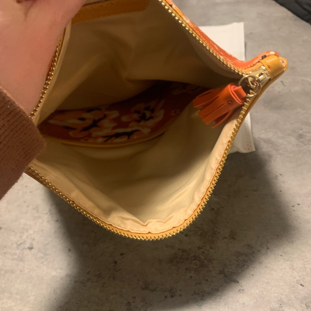 NWoT Rachel Pally mustard and floral clutch - Picture 6 of 6